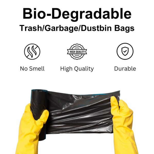 Wealth By Nature Biodegradable Garbage Bags, 30 Rolls x 3 Boxes | Medium | Trash Bags for Dry & Wet Waste | Leak-Proof, Tear-Resistant, Multipurpose | Easy Tie & Carry | Strong & Durable - Image 2
