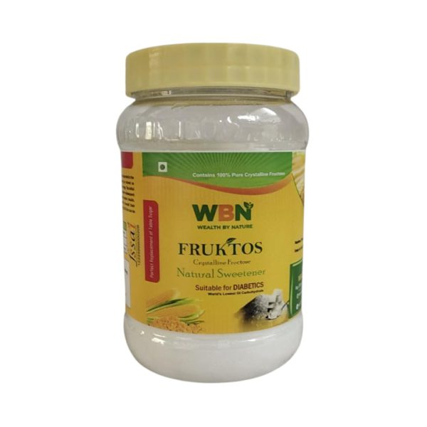 WBN Crystalline Fructose Sugar - Natural Sweetener, Low Glycemic Index GI Carbohydrate, For Pre-Diabetic or Diabetic | FRUKTOS | Replacement of Table Sugar