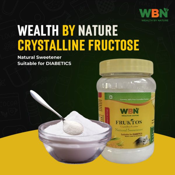 WBN Crystalline Fructose Sugar - Natural Sweetener, Low Glycemic Index GI Carbohydrate, For Pre-Diabetic or Diabetic | FRUKTOS | Replacement of Table Sugar - Image 4